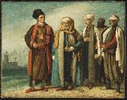 Benjamin West The Ambassador from Tunis with His Attendants as He Appeared in England in 1781 France oil painting artist